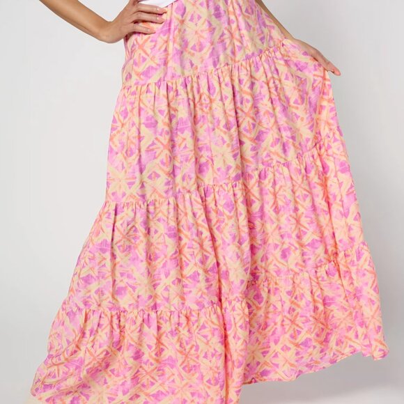 Size XL - Wild Skye Tiered Maxi Skirt - Picture 11 of 14